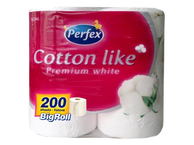 Toilet paper PERFEX cotton like 4/1, 3-layers - Drenik ND